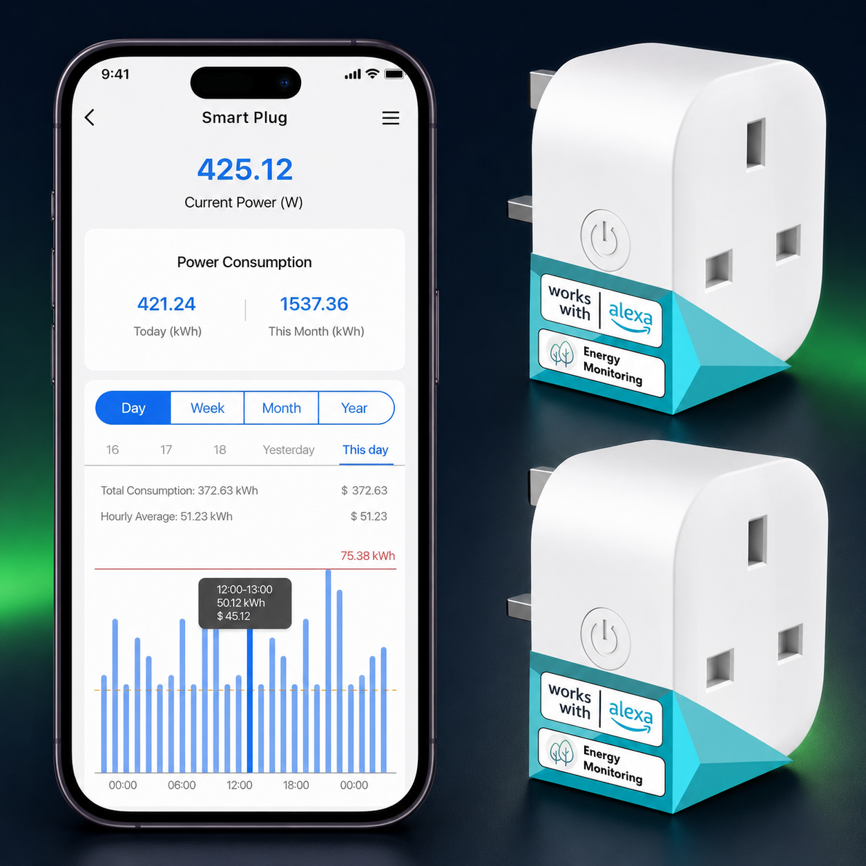 Meross Smart Plug 2-pack for UK smart home setup - budget-friendly and Matter-compatible