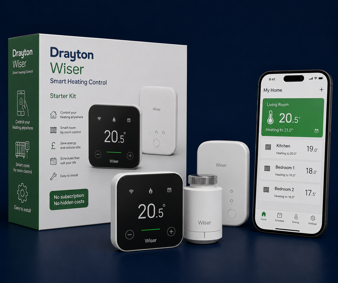Drayton Wiser smart heating system for UK homes with multi-zone control
