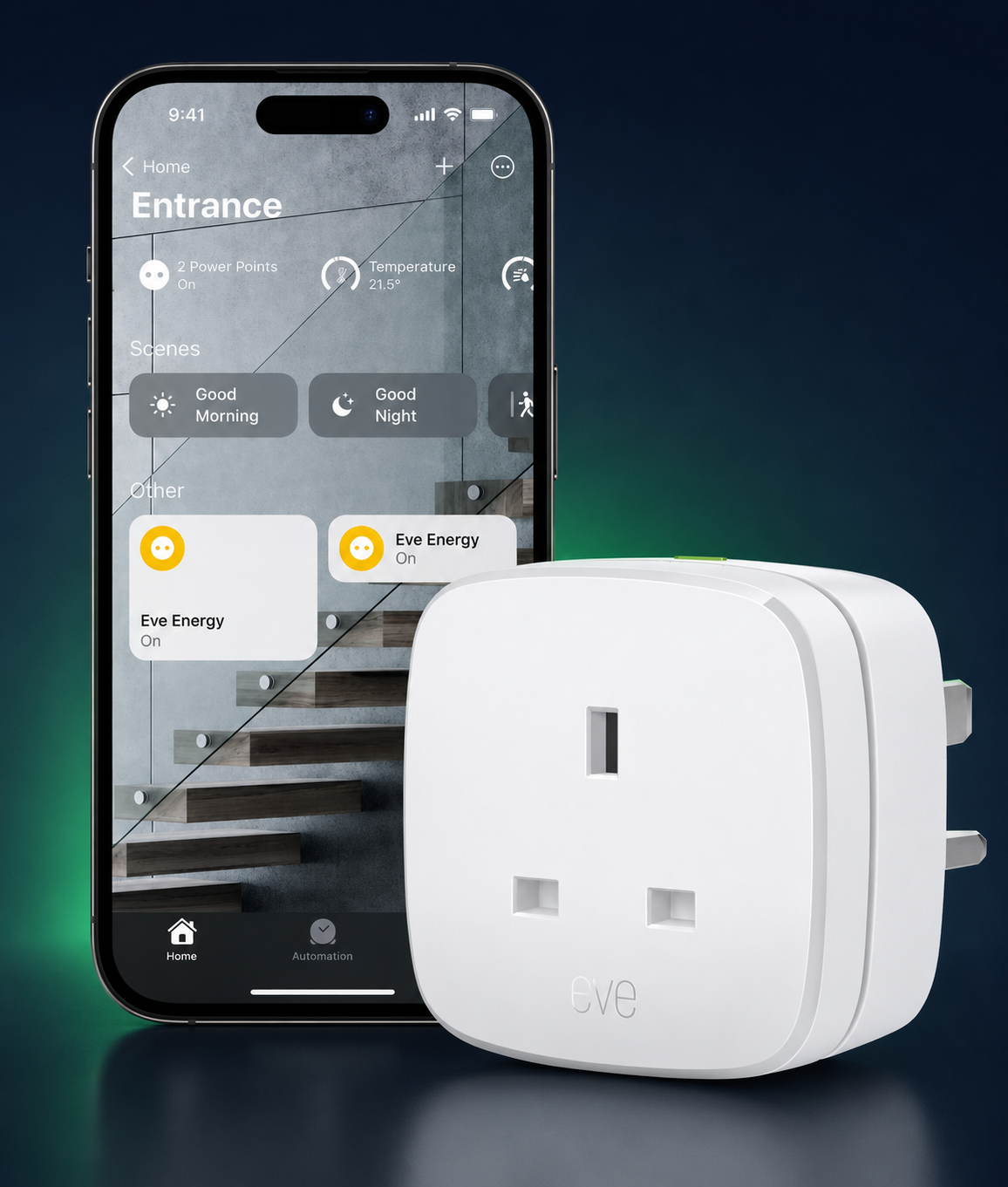 Eve Energy smart plug with Thread and Matter support for Apple Home users in the UK