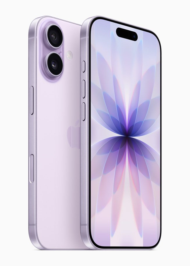 Apple iPhone 17 shown from the front and back