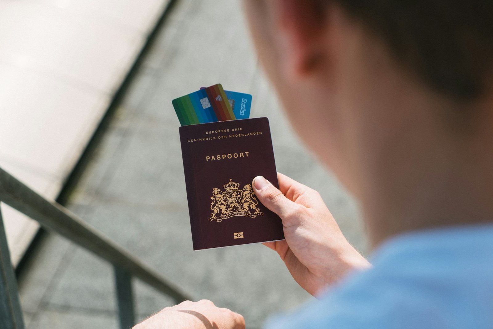 Passport and payment cards ready for travel abroad